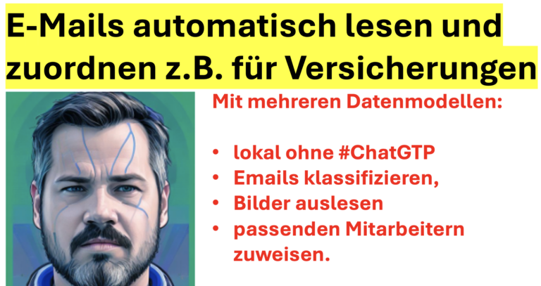 Analysiere E-Mails für #Versicherungen / #Unternehmen mit #KI /#AI